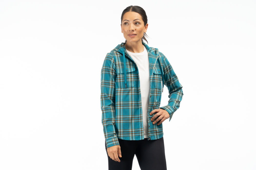 KLIM Womens Ginny Mountain Midweight Stretch Flannel Hoodie