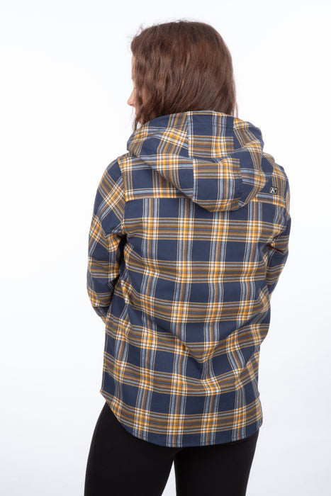 KLIM Womens Ginny Mountain Midweight Stretch Flannel Hoodie