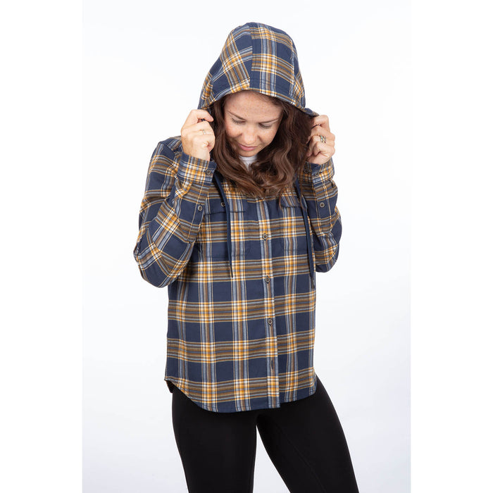 KLIM Womens Ginny Mountain Midweight Stretch Flannel Hoodie