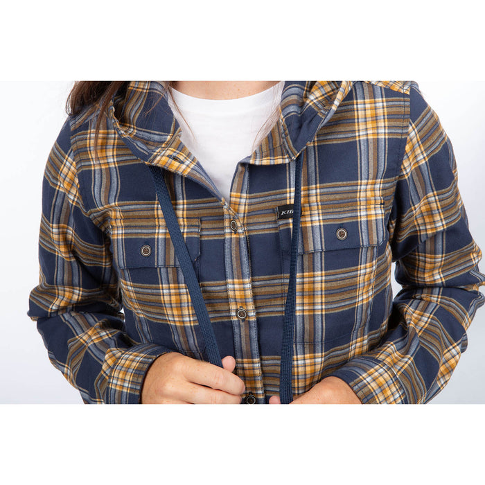 KLIM Womens Ginny Mountain Midweight Stretch Flannel Hoodie