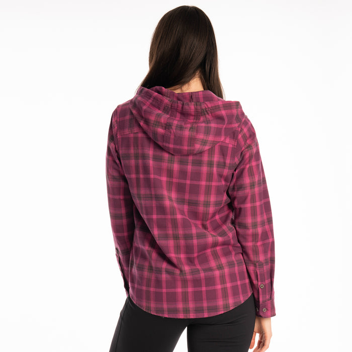 KLIM Womens Ginny Mountain Midweight Stretch Flannel Hoodie