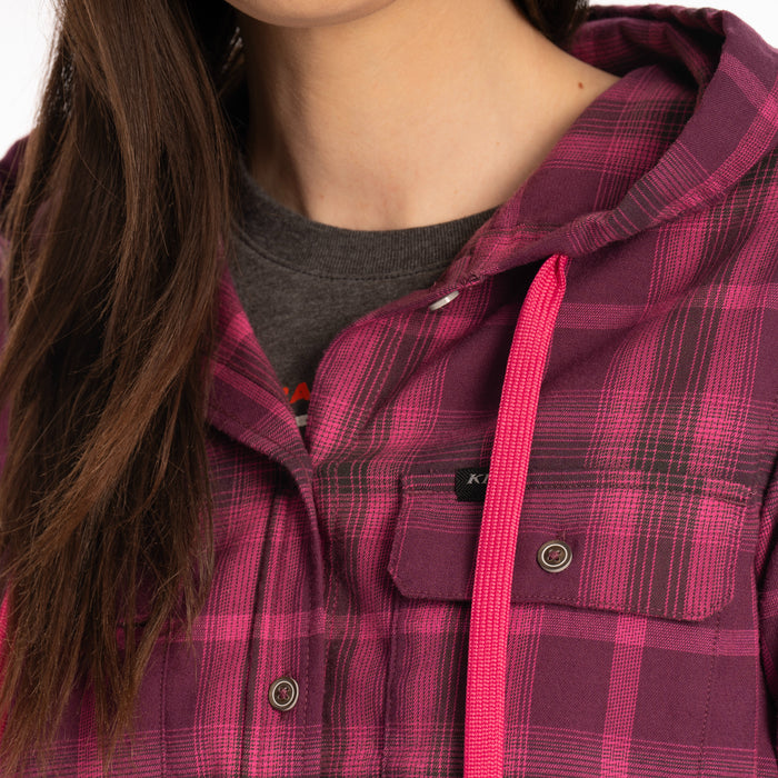 KLIM Womens Ginny Mountain Midweight Stretch Flannel Hoodie