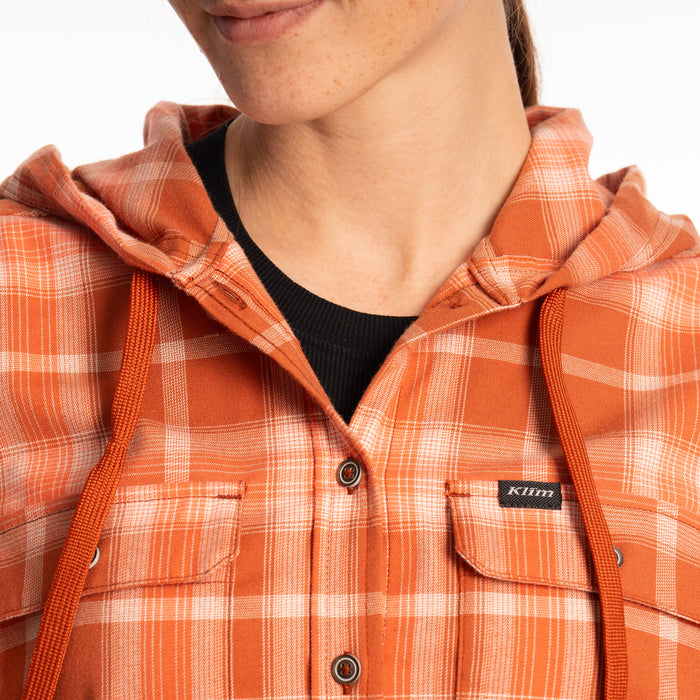 KLIM Womens Ginny Mountain Midweight Stretch Flannel Hoodie