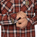 FXR Mens HD Flannel Shirt - Maroon/Navy, view 4