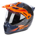 Klim Krios Pro Helmet ECE/DOT - Echo Gloss Black - Striking Orange - Petrol