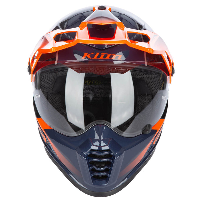 Klim Krios Pro Helmet ECE/DOT - Echo Gloss Black - Striking Orange - Petrol