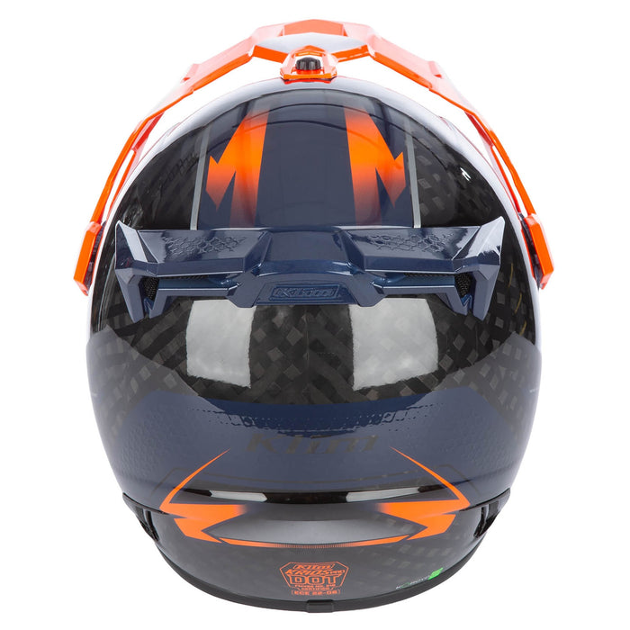 Klim Krios Pro Helmet ECE/DOT - Echo Gloss Black - Striking Orange - Petrol