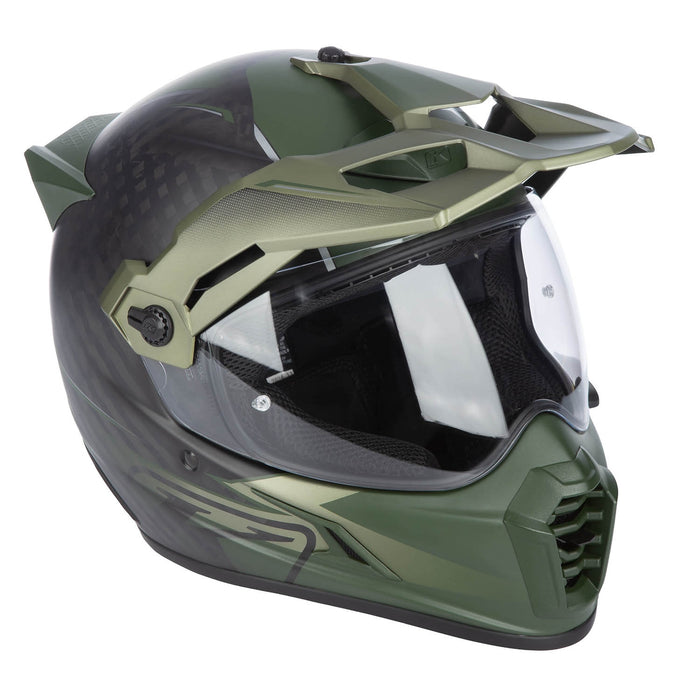 Klim Krios Pro Helmet ECE/DOT - Echo Matte Black - Rifle Green - Oil Green