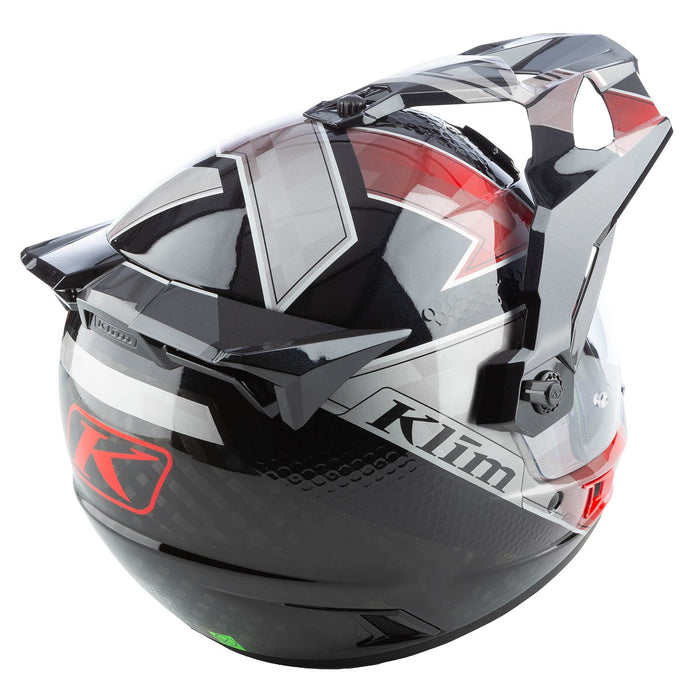 Klim Krios Pro Helmet ECE/DOT (Non-Current) - Spectrum Black - Fiery Red