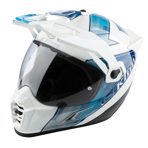 Klim Krios Pro Helmet ECE/DOT - Spectrum White - Blue