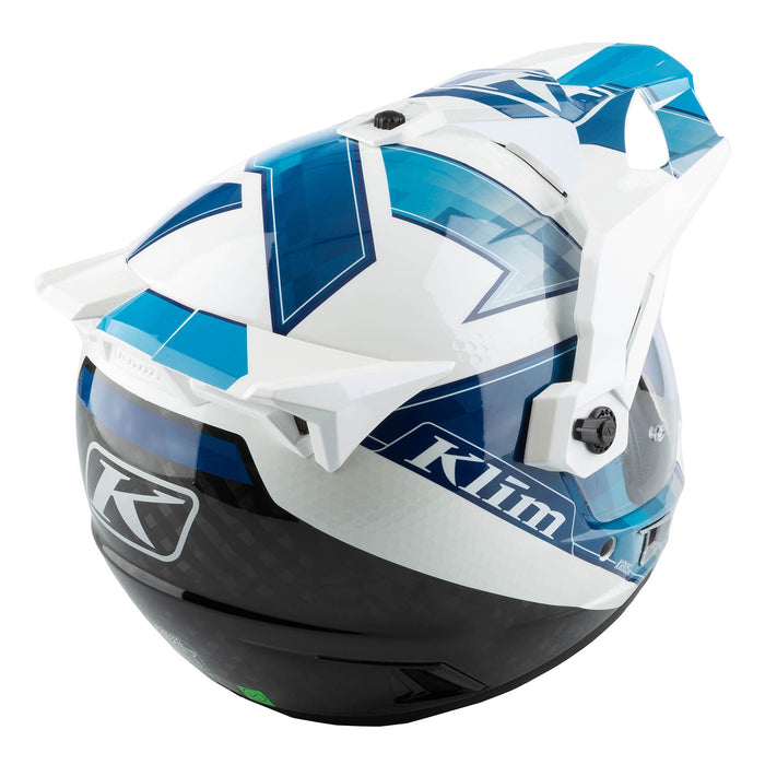 Klim Krios Pro Helmet ECE/DOT - Spectrum White - Blue