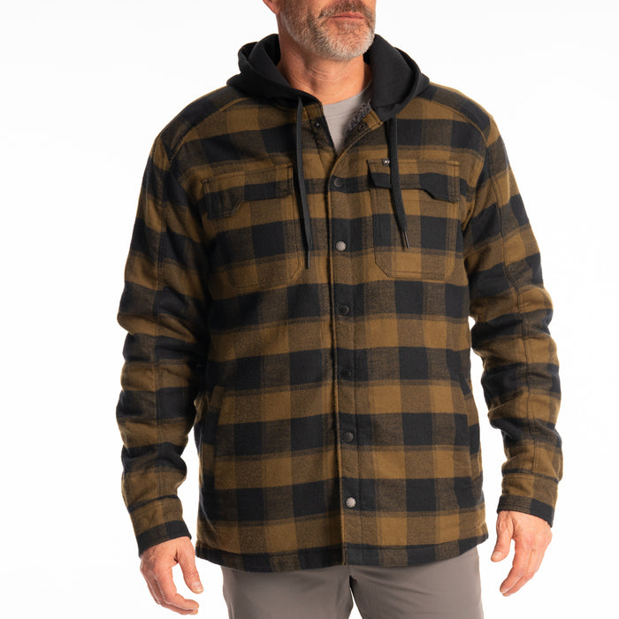 KLIM Mens Targhee Fleece Lined Flannel Hoodie