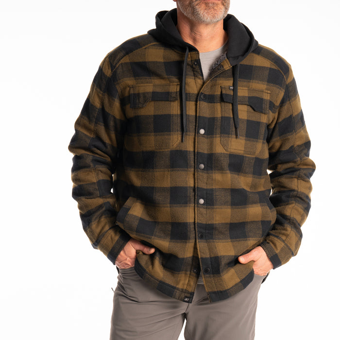 KLIM Mens Targhee Fleece Lined Flannel Hoodie