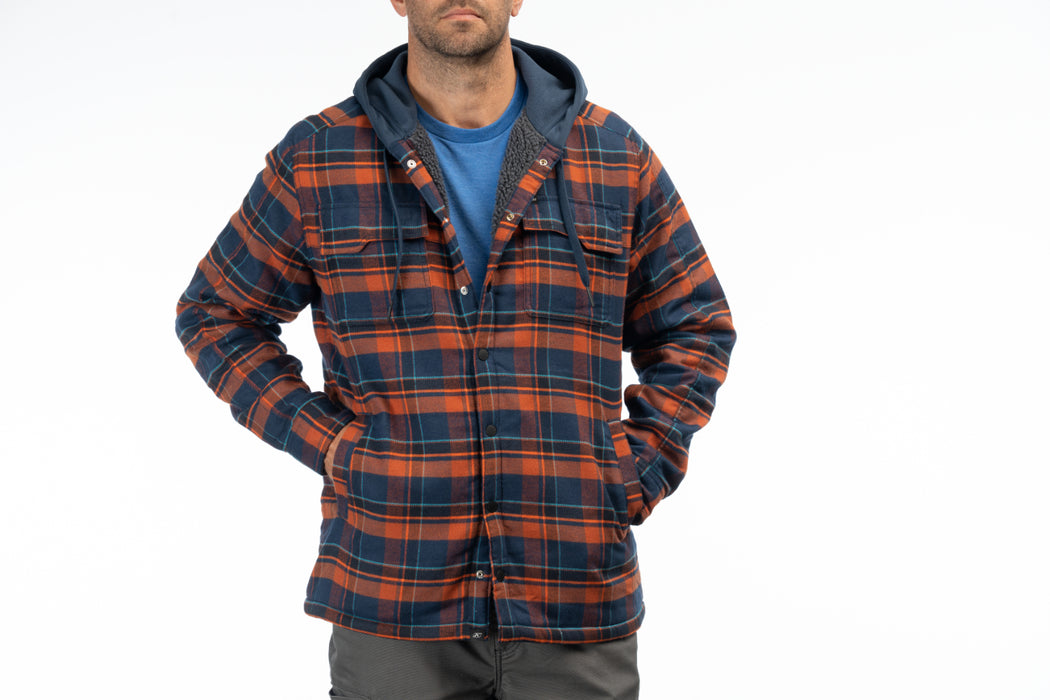 KLIM Mens Targhee Fleece Lined Flannel Hoodie