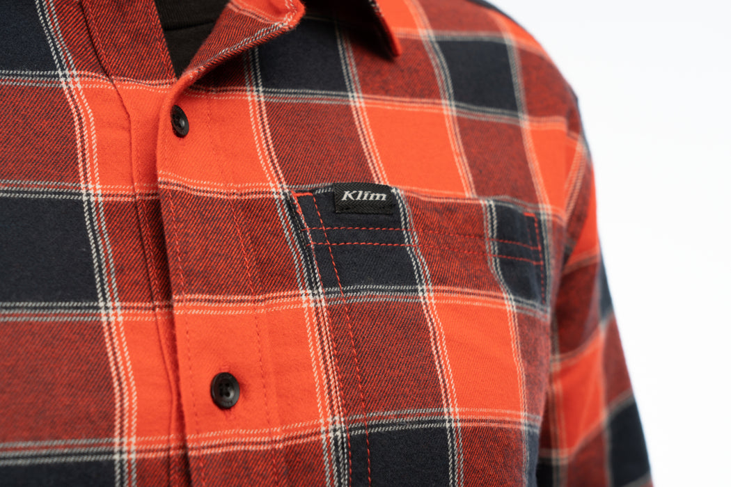 KLIM Mens Cottonwood Midweight Flannel Shirt