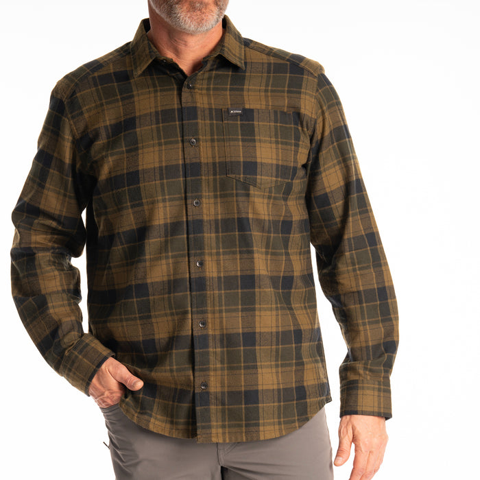 KLIM Mens Cottonwood Midweight Flannel Shirt