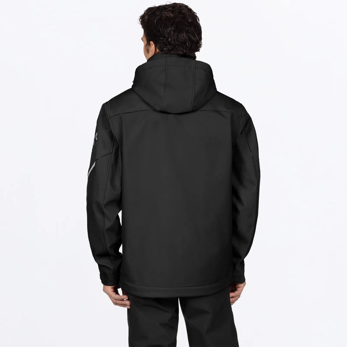 FXR Mens Ascend Softshell Jacket - Black/Grey, view 2