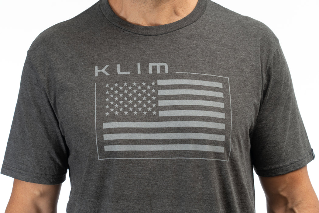 KLIM Mens Patriot Klim Flag Tri-blend Tee