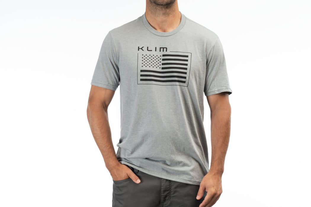 KLIM Mens Patriot Klim Flag Tri-blend Tee