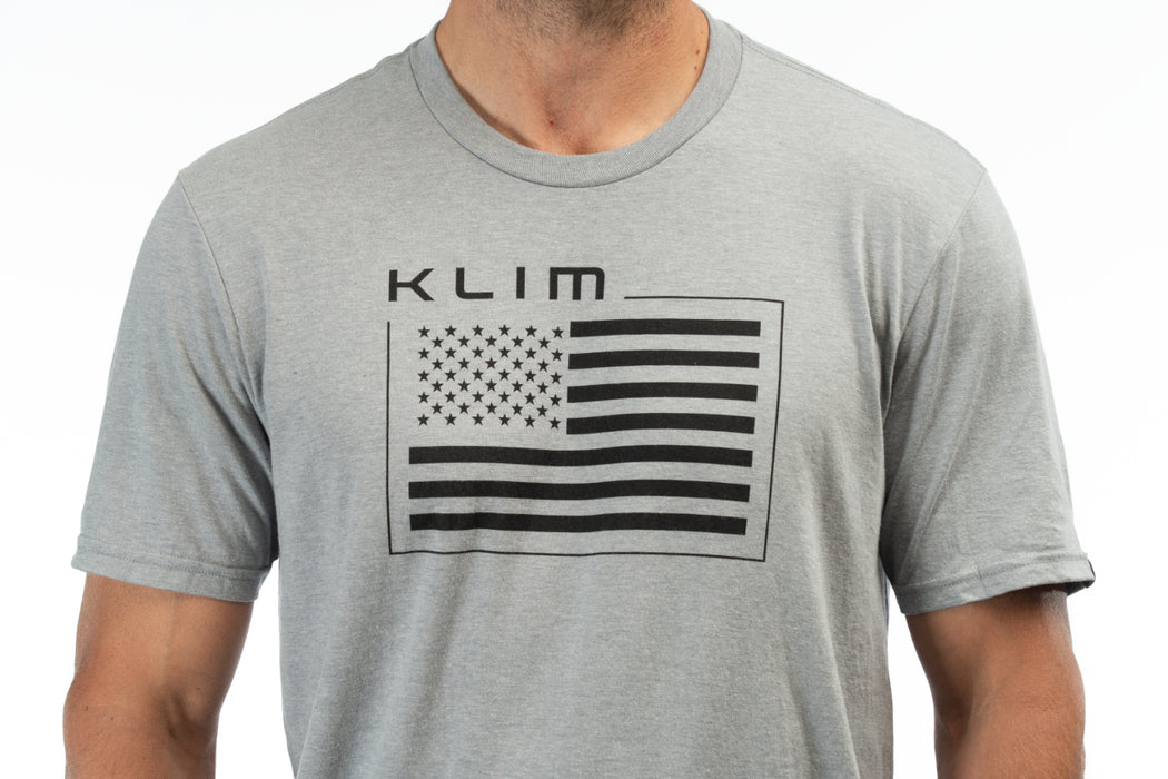 KLIM Mens Patriot Klim Flag Tri-blend Tee