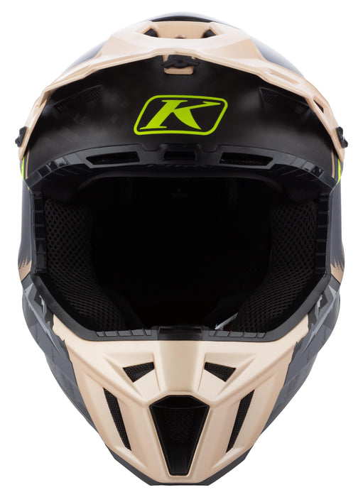 Klim F3 Carbon Helmet ECE - DNA Montana Tan - Hi-Vis, view 5