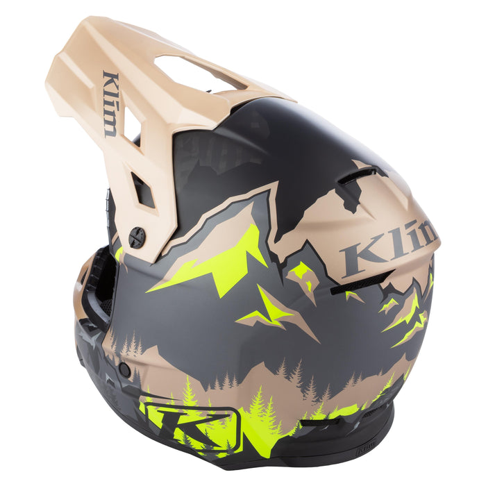 Klim F3 Carbon Helmet ECE - DNA Montana Tan - Hi-Vis, view 8