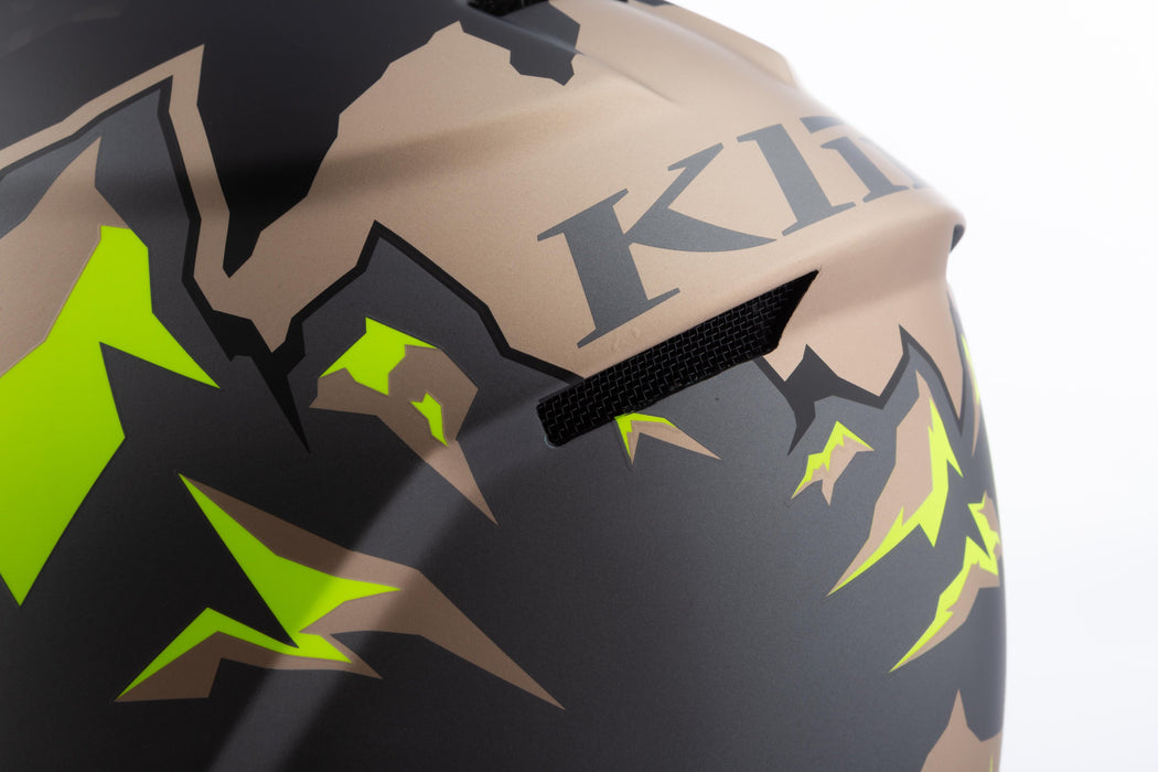 Klim F3 Carbon Helmet ECE - DNA Montana Tan - Hi-Vis, view 10