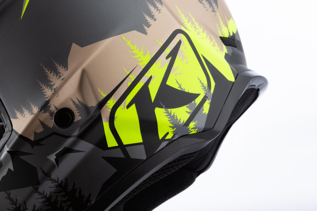 Klim F3 Carbon Helmet ECE - DNA Montana Tan - Hi-Vis, view 11