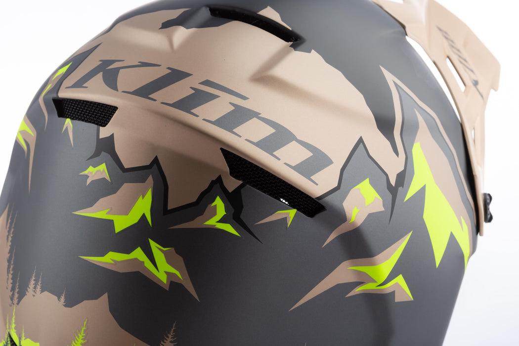 Klim F3 Carbon Helmet ECE - DNA Montana Tan - Hi-Vis, view 12