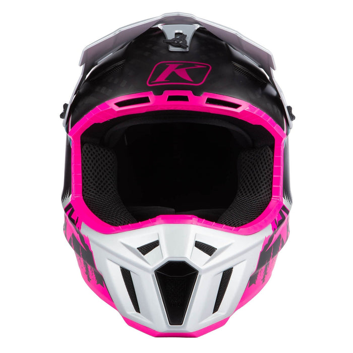 Klim F3 Carbon Helmet ECE - Non-Current - DNA Pink - High Rise, view 5