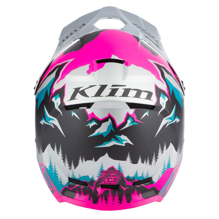 Klim F3 Carbon Helmet ECE - Non-Current - DNA Pink - High Rise, view 6