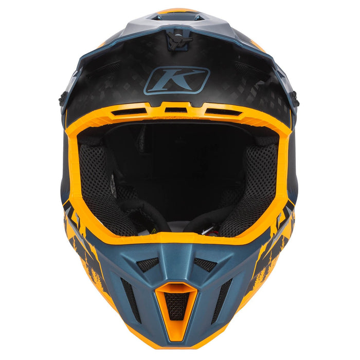 Klim F3 Carbon Helmet ECE - DNA Sunrise - Petrol, view 4