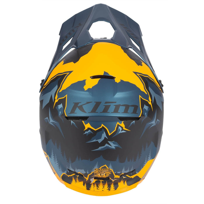 Klim F3 Carbon Helmet ECE - DNA Sunrise - Petrol, view 5