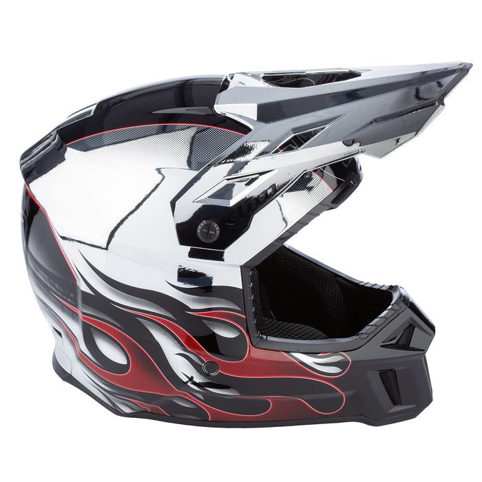 Klim F3 Carbon Helmet ECE - Non-Current - Scorched Chrome, view 4