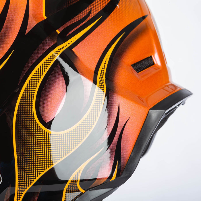Klim F3 Carbon Helmet ECE - Scorched Sunrise, view 12