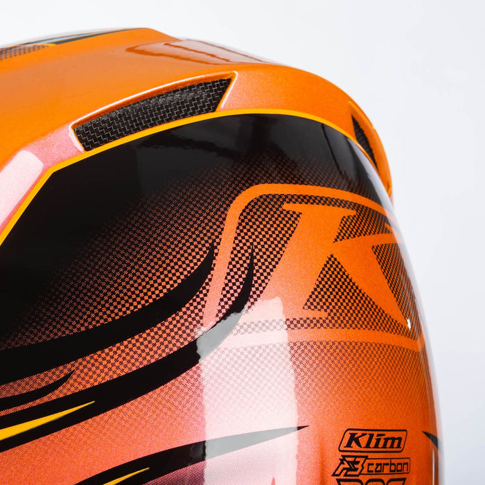 Klim F3 Carbon Helmet ECE - Scorched Sunrise, view 13