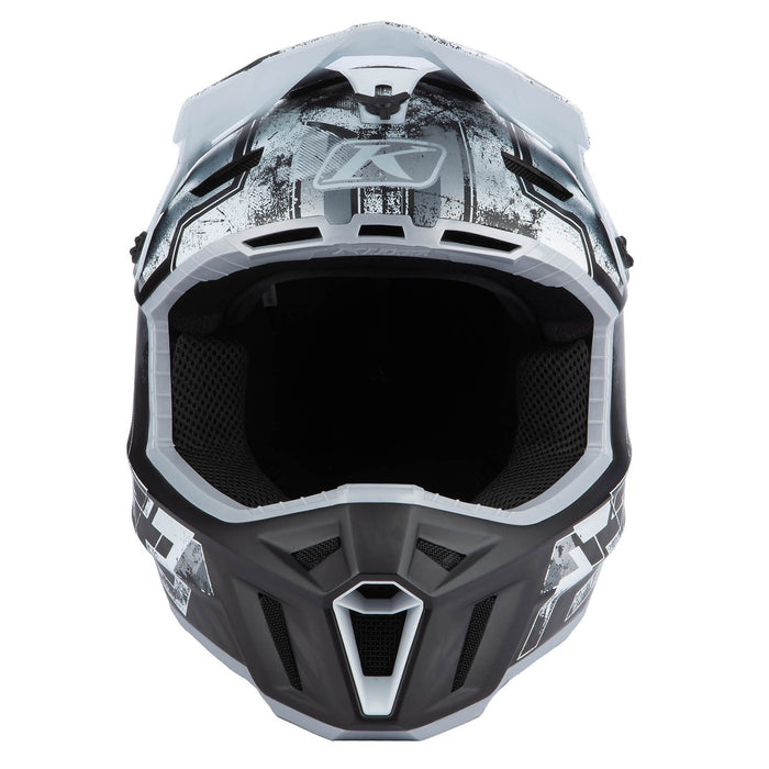 Klim F3 Carbon Helmet ECE - Non-Current - Unruly Black - White, view 5