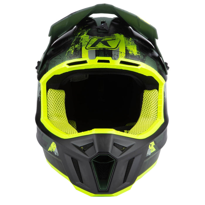 Klim F3 Carbon Helmet ECE - Non-Current - Unruly Kombu Green - Hi-Vis, view 5