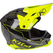 Klim F3 Carbon Helmet ECE - Non-Current - Velocity Black - Hi-Vis, view 4