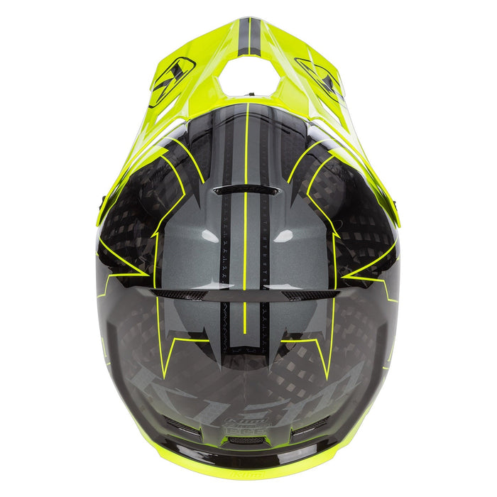 Klim F3 Carbon Helmet ECE - Non-Current - Velocity Black - Hi-Vis, view 6