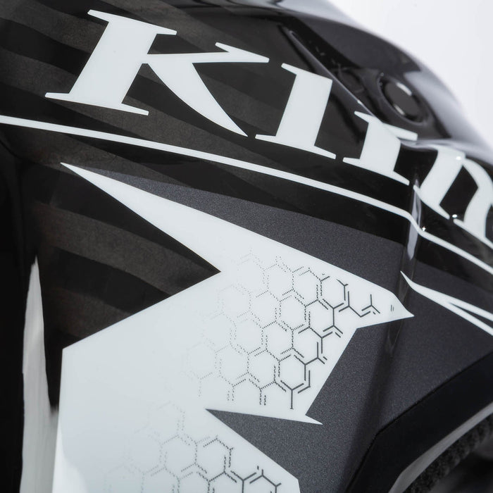 Klim F3 Carbon Helmet ECE - Velocity Black - White, view 13
