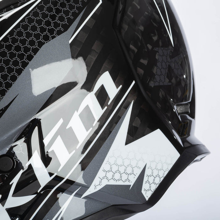 Klim F3 Carbon Helmet ECE - Velocity Black - White, view 16