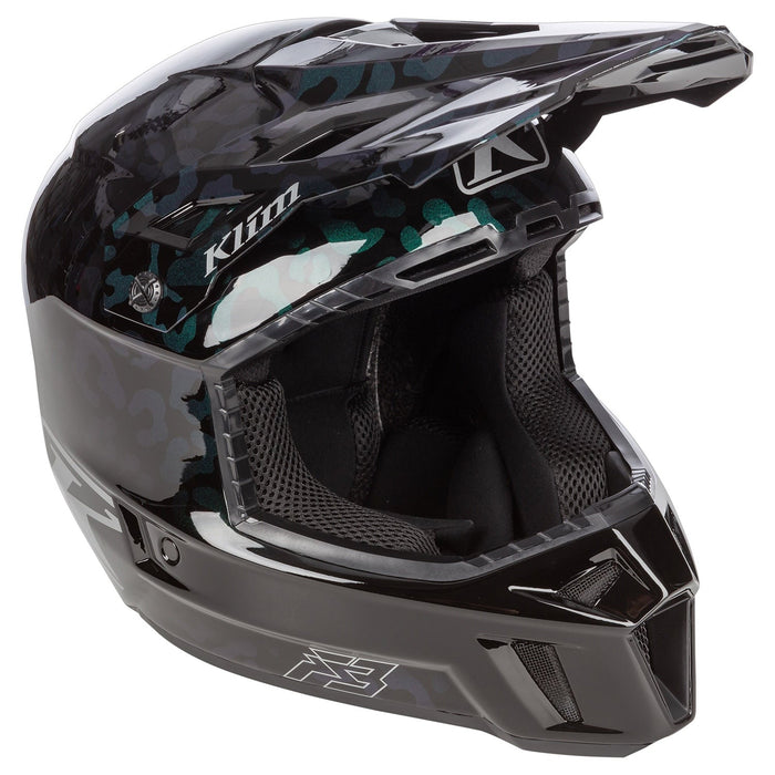Klim F3 Carbon Helmet ECE - Non-Current - Wild - Chameleon, view 7