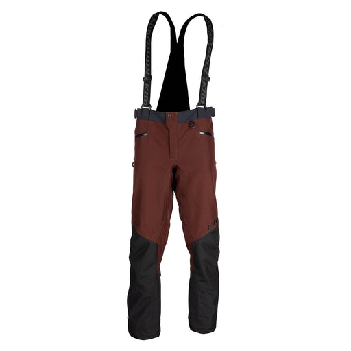 Klim Mens Powerxross Pant - Bitter Chocolate - Black, front view