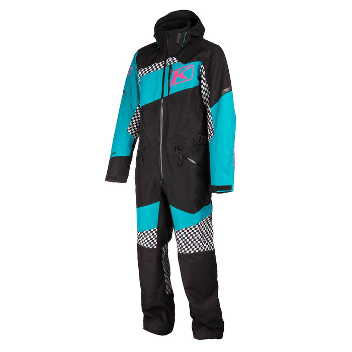 Klim Mens Ripsa One-Piece - Non-Current - Black - Arctic Teal, view 2