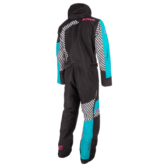 Klim Mens Ripsa One-Piece - Non-Current - Black - Arctic Teal, view 3