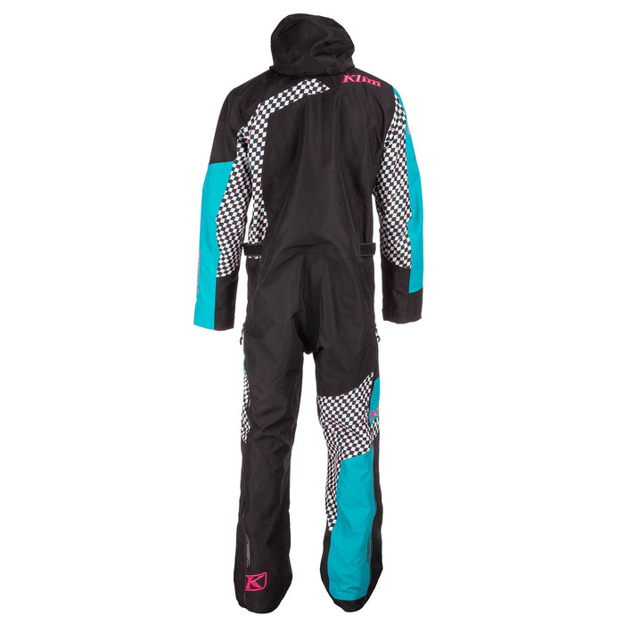 Klim Mens Ripsa One-Piece - Non-Current - Black - Arctic Teal, view 5