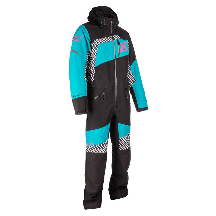 Klim Mens Ripsa One-Piece - Non-Current - Black - Arctic Teal, view 4