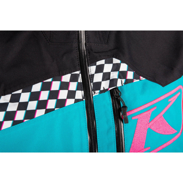 Klim Mens Ripsa One-Piece - Non-Current - Black - Arctic Teal, view 7