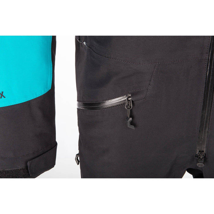 Klim Mens Ripsa One-Piece - Non-Current - Black - Arctic Teal, view 8